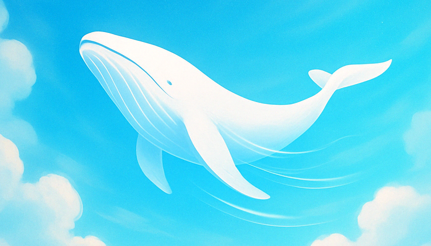 空を飛ぶクジラ